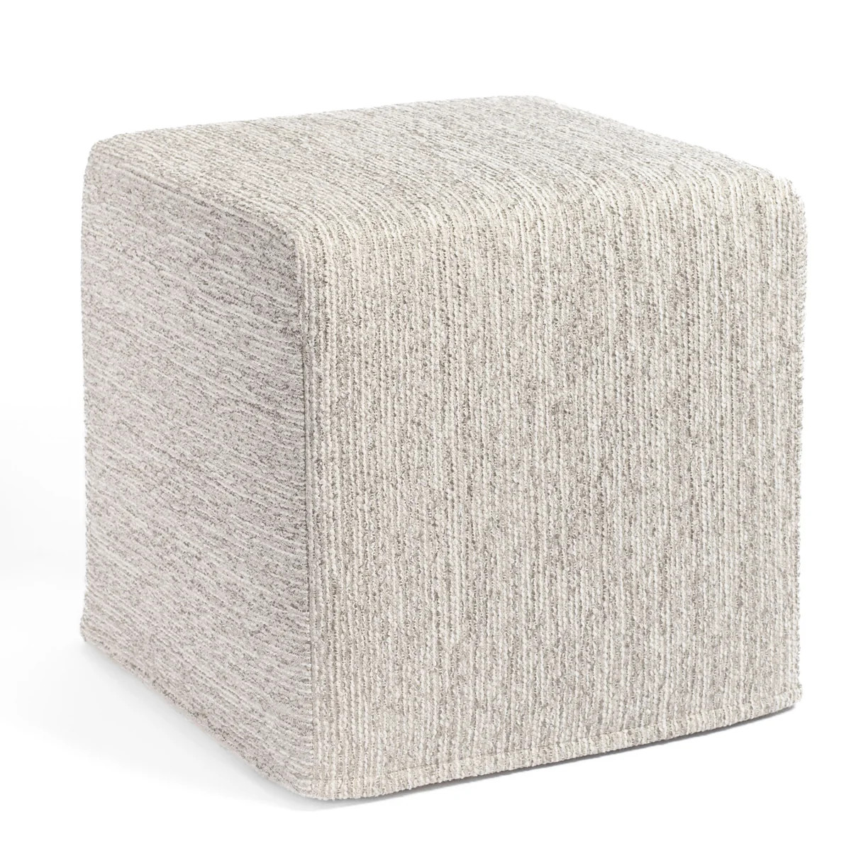 Natura 16x16 Cube Ottoman, Linen | Tonic Living