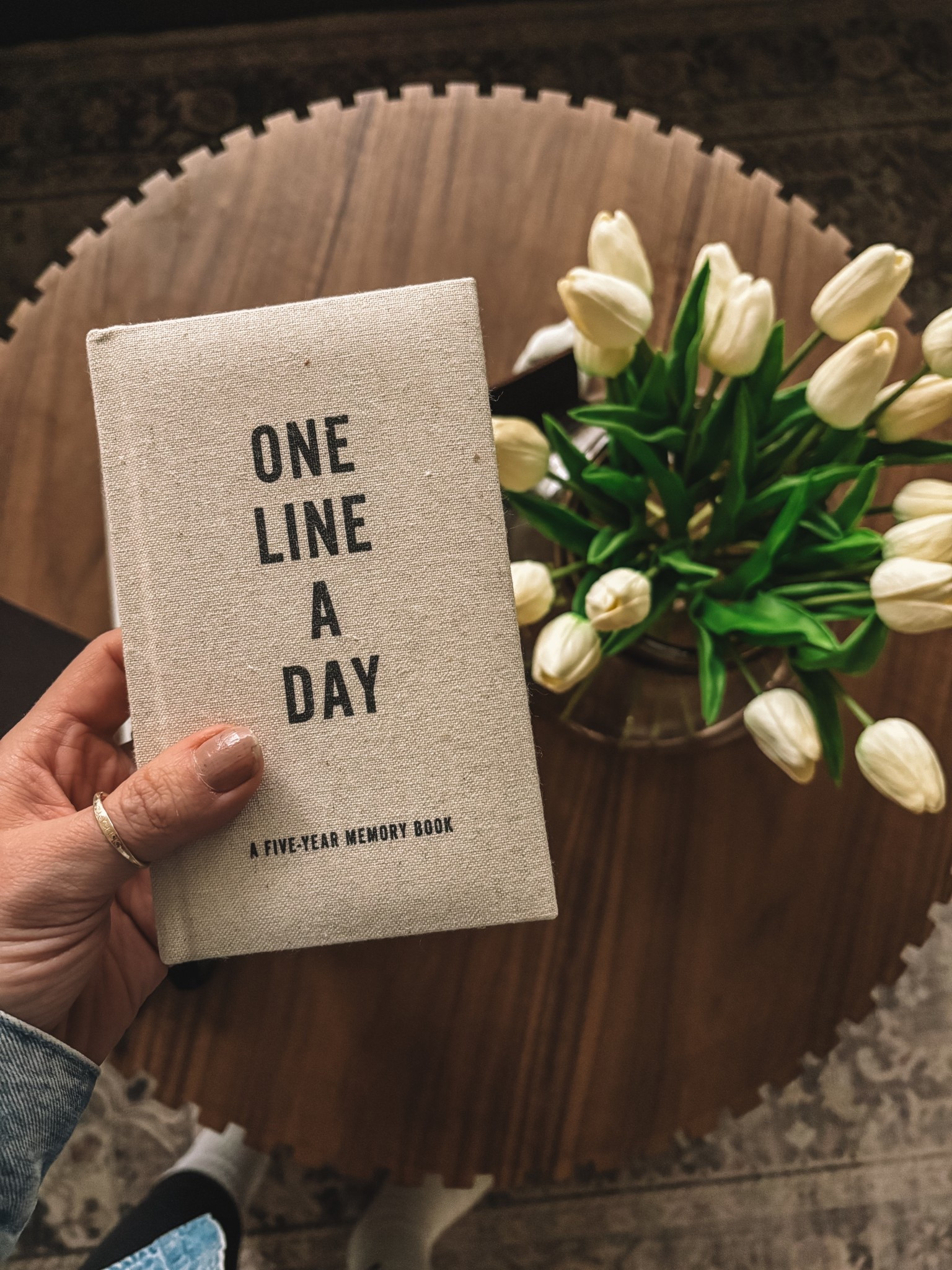 One line a day journal. Motherhood. Grief. Self care 