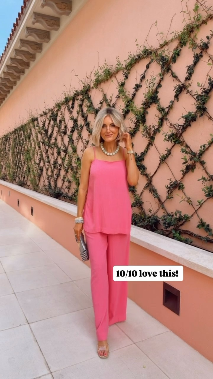 Ummm ok Amazon! 👀 This pink matching set is so good! Love this for dinner on vacation! Wearing S!

Loverly Grey, Amazon, matching set, resort wear, vacation looks, dinner outfit, date night, girls night out 

#LTKSeasonal