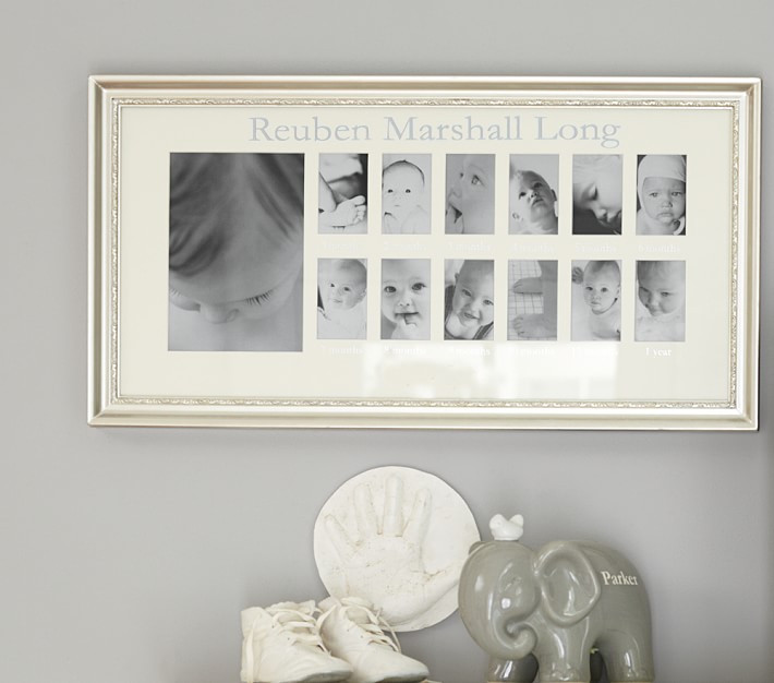 Silver Leaf First Year Frame | Pottery Barn Kids
