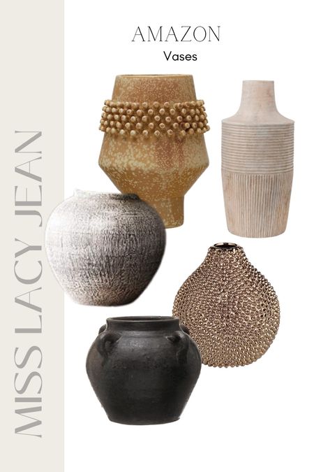 Amazon home decor 
Vase 
Coffee table styling, shelf styling, pottery barn dupes 

#LTKhome #LTKFind #LTKunder50