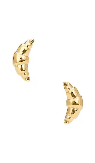Croissant Earrings in Gold | Revolve Clothing (Global)