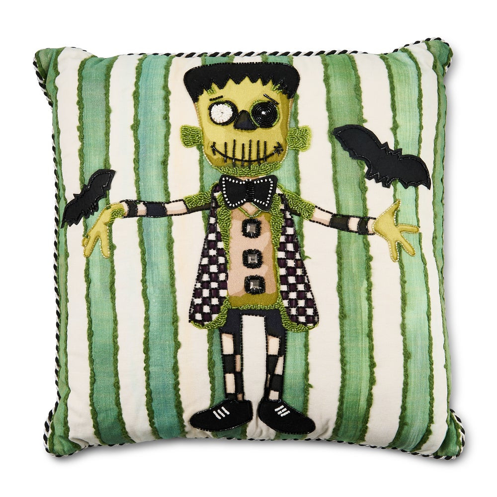 Frankenstein Throw Pillow | MacKenzie-Childs