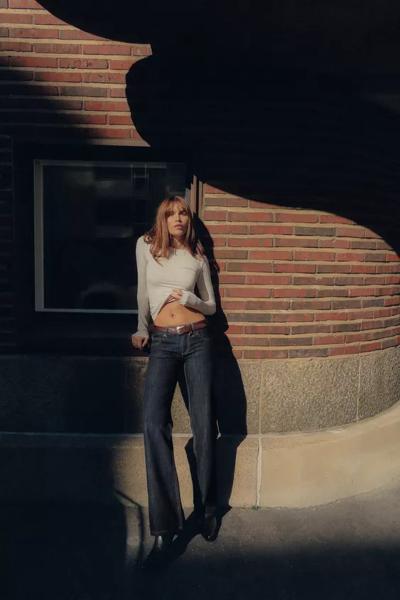 TRF WIDE LEG LOW RISE JEANS | Zara US