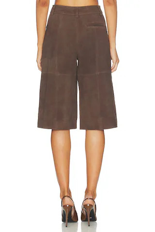Arden Suede Culotte in Chocolate | Revolve Clothing (Global)