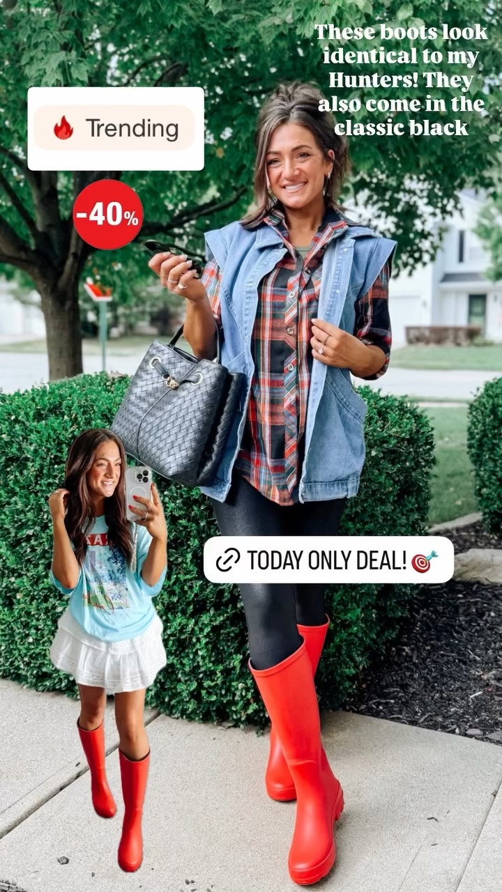 These boots look identical to my Hunters! They also come in the classic black

#LTKSaleAlert #LTKPetite #LTKootd