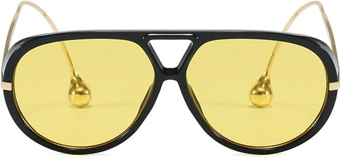 willochra Vintage Oversized Pilot Shield Sunglasses Women Luxury Trendy Sun Glasses For Ladies Bi... | Amazon (US)