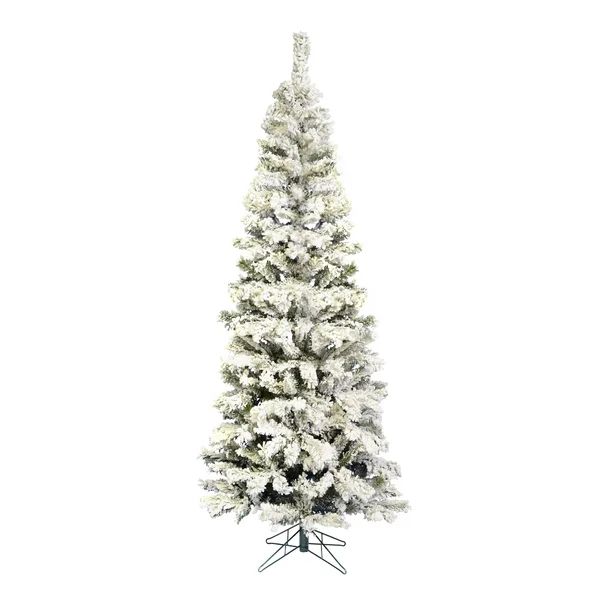 Flocked Pacific 5.5' White Pine Artificial Christmas Tree | Wayfair North America