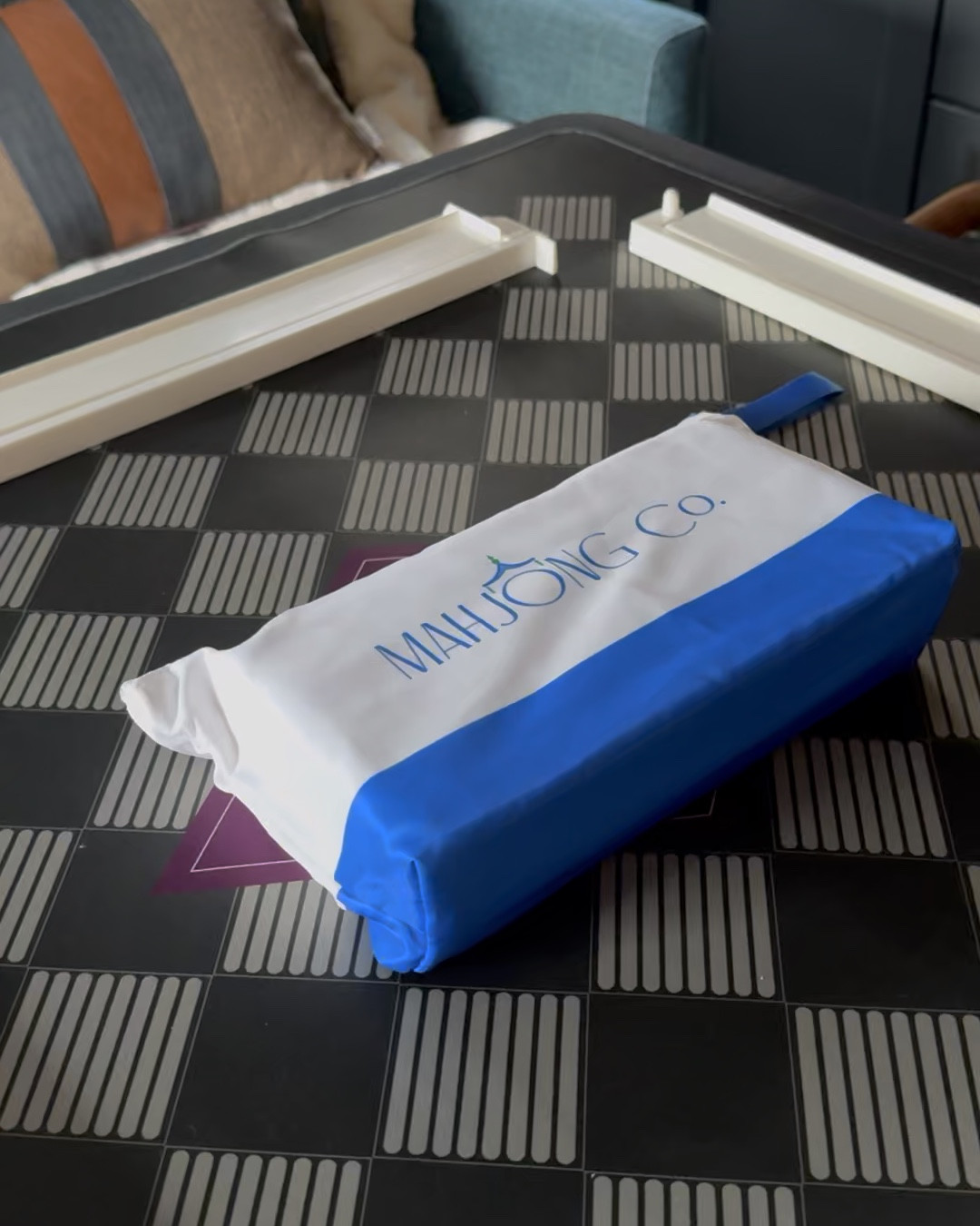 Finally bought the Paradise tiles as a teaching set!  They are still priced at $168 as of this post, AND are 30 day returns right now!!! If you’ve been thinking about them, this is a great time to purchase! 
My friend owns them and they look beautiful won her BeSpoke Mahjong mat (last picture). I’ve photographed them with the Maison Mahj house mat which highlights the purple in the tiles, and a very cute combo for Halloween!  I also styled them with my Sunday Mahjong blues mat and they really do pop on that mat! I think I like them styled with the OMM multicolored racks, but contemplating getting the OMM purple racks #decisions 

#LTKValentine #LTKSaleAlert #LTKSeasonal