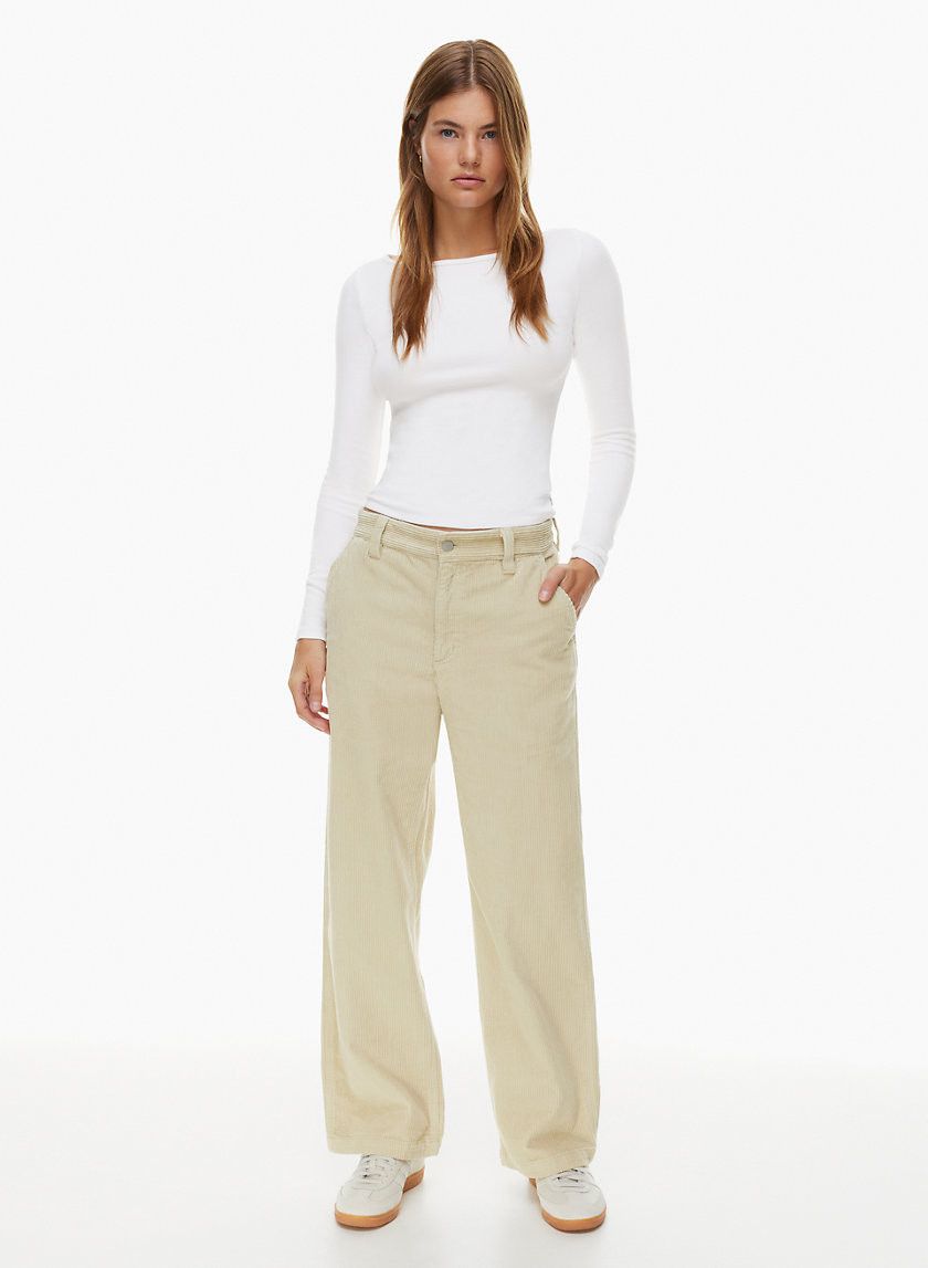 Tna Women's Ripcord Corduroy Pant in Mullein size 12 | Aritzia