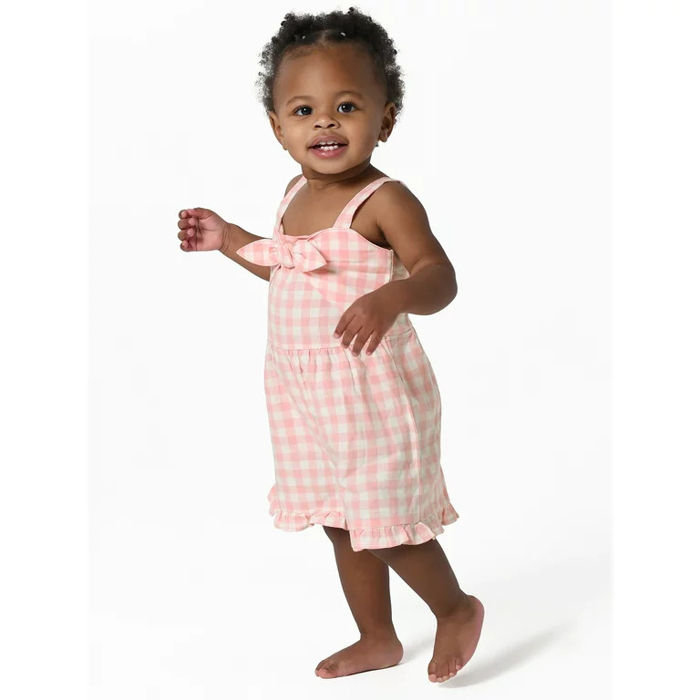 Modern Moments by Gerber Toddler Girl Sleeveless Romper, Sizes 12M-5T | Walmart (US)