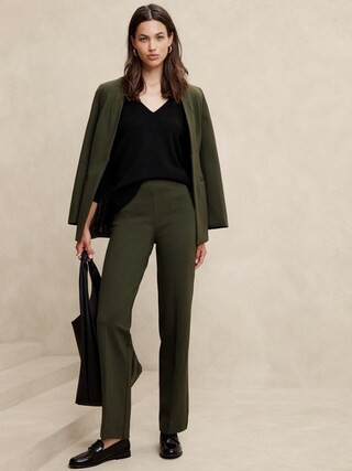 Ponte Straight Pant | Banana Republic Factory