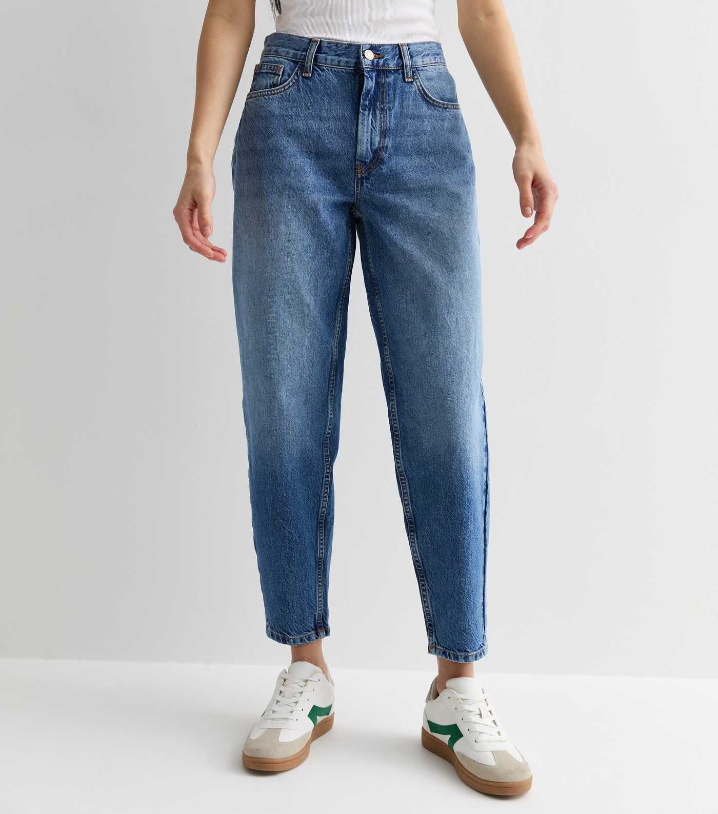 Blue High Waist Barrel Leg Jeans
						
						Add to Saved Items
						Remove from Saved Items | New Look (UK)