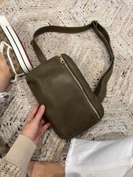 I waited a long time to buy this for whatever reason, but now that I have it I wonder why I waited so long! It’s so good. Full grain leather, and be worn on the front of your body or like a crossbody bag. SO CUTE. 

#LTKitbag