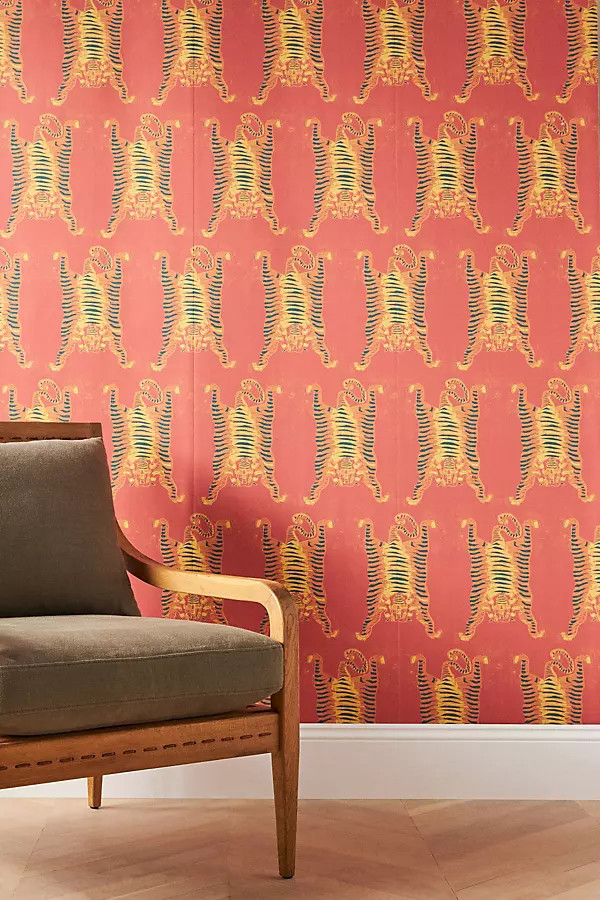 Tibetan Tiger Wallpaper | Anthropologie (US)