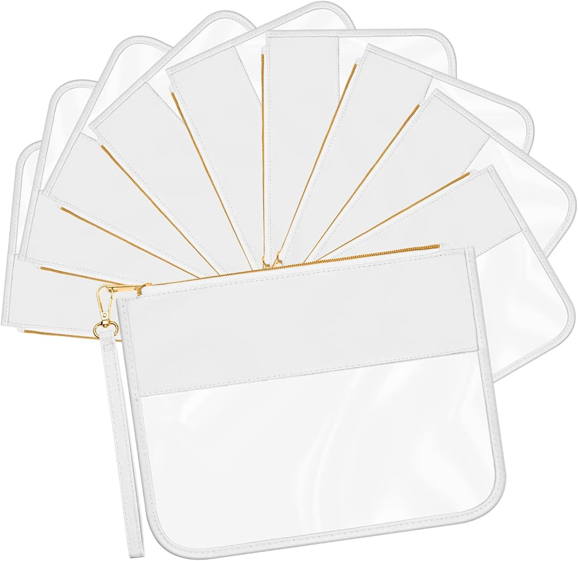 Sweetude 10 Pcs Nylon Makeup Bag Nylon Cosmetic Bag DIY Chenille Letter Bag Waterproof Toiletry B... | Amazon (US)