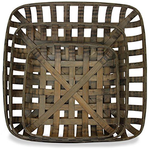 Tobacco Baskets, Set of 3, (Medium, Large, XLarge) | by Urban Legacy | Amazon (US)