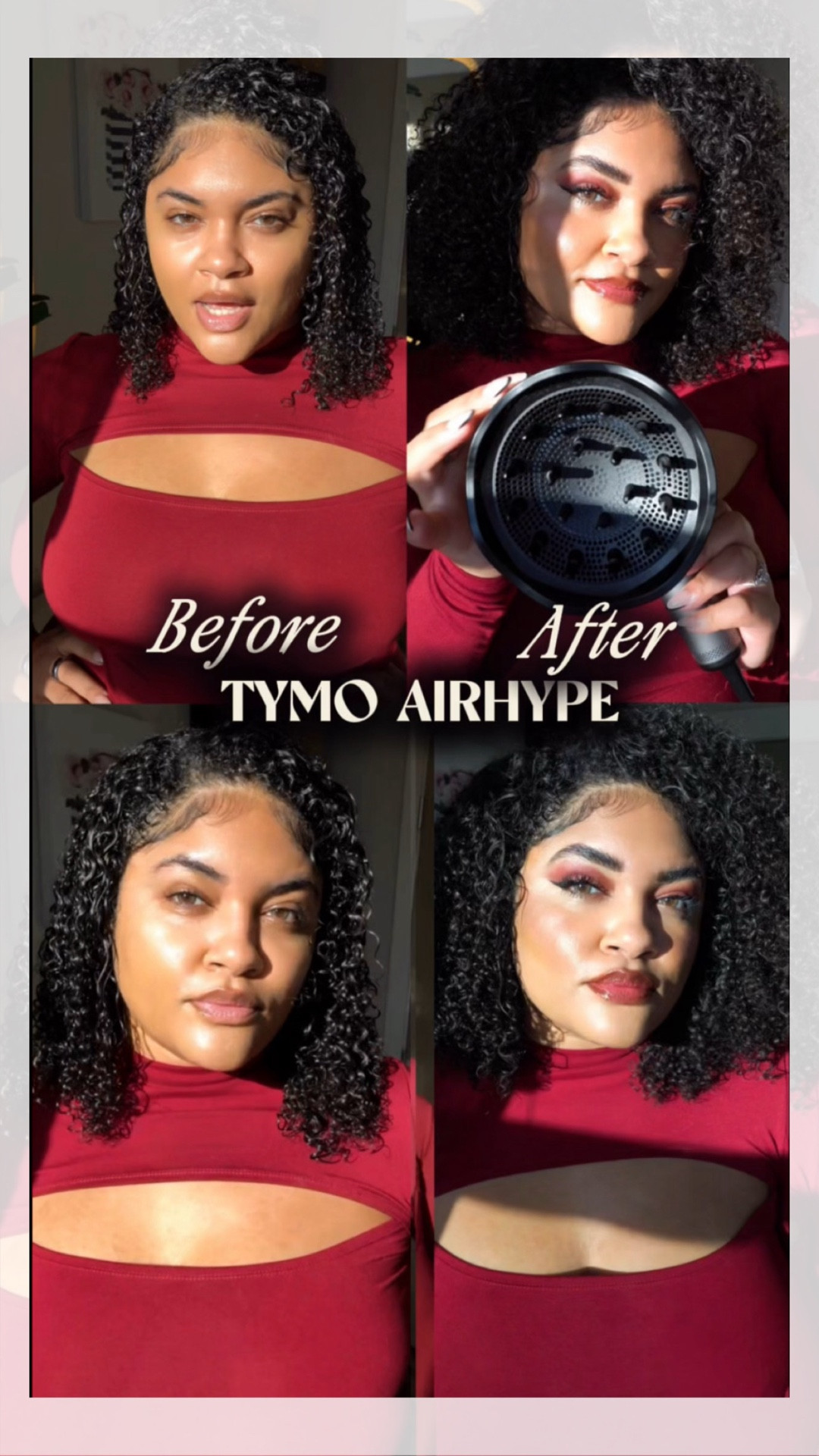 ✨ Flat, wet curls or drying taking forever? The TYMO AIRHYPE Diffuser changed everything for me.
I started on soaking-wet curls, and the before vs after speaks for itself. My curls went from flat + dripping… to defined, fluffy, and voluminous in minutes.

The TYMO AIRHYPE diffuser attachment lifts the curls from the ends upward, helping enhance curl definition while lowering frizz.
Plus the negative ions + adjustable air speeds help my curls dry faster without heat damage.

If you struggle with:
💧 slow drying
😩 flat roots
🌀 uneven curl definition
🔥 wanting volume without frizz
…this diffuser is so worth it.

I can’t stop raving about the TYMO AIRHYPE & it is apart of my daily routine ever since I got one! @tymo_fashiontech 

#tymobeauty #tymo #tymoairhype #curlyhair #curlyhairroutine #washdayroutine #naturalcurls #curliesbelike #diffusercurls #diffusertutorial #curlyhairtips #curlvolume #curlyhairstyles #healthyhairjourney #curlycommunity #type3hair #type3ccurls #curlsunderstood #hairtok #curlsfordays #curlcare #bouncycurls #voluminouscurls #frizzfreecurls #hairtransformation #beautycreator #ugccommunity #ugccreator #curlygirlfriendly #ad 

#LTKBeauty #LTKSaleAlert #LTKCyberWeek