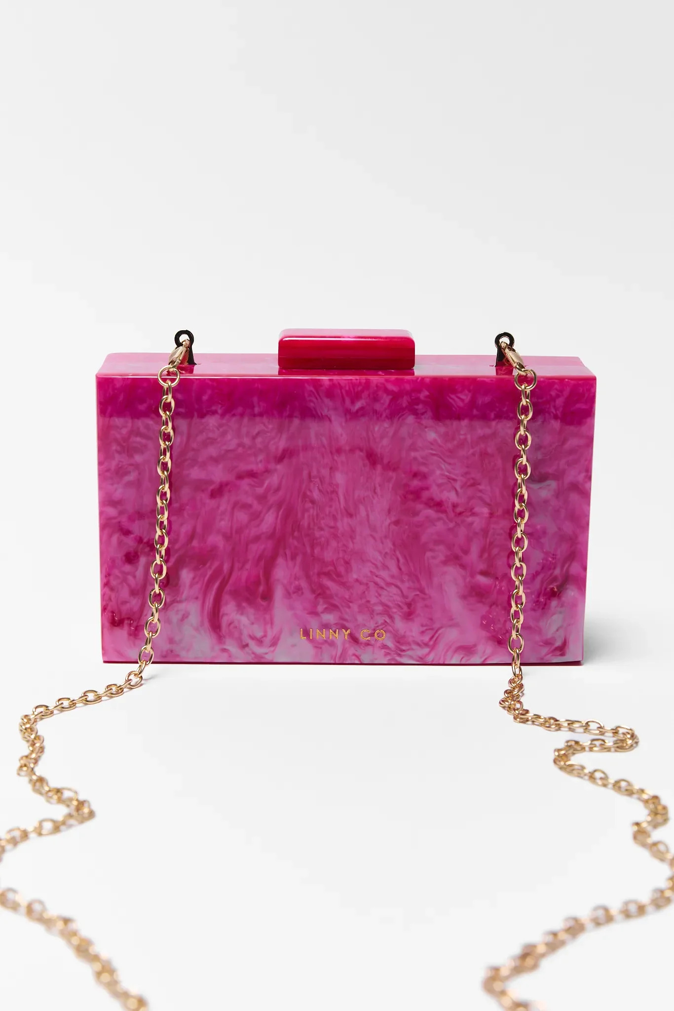 Poppy Pink Acrylic Clutch | Avara
