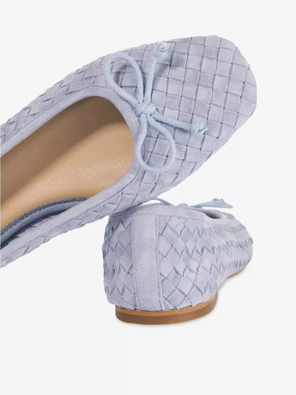 Heat Woven Suede Ballet Flats | Selfridges