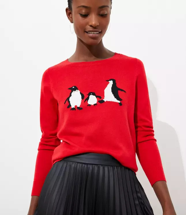 Penguin Luxe Knit Sweater | LOFT | LOFT