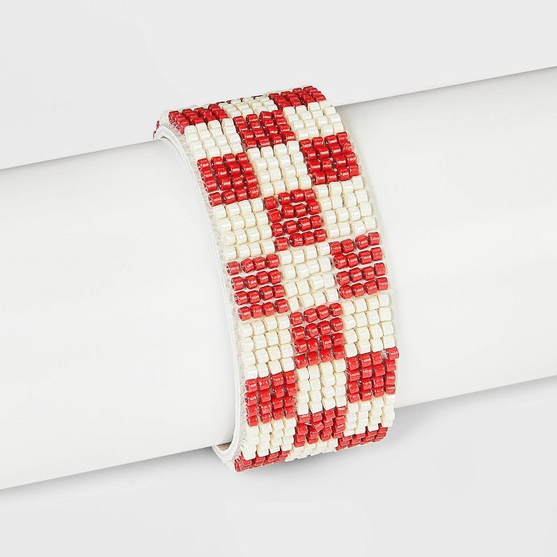 Seed Bead Pattern with Magnetic Closure Beaded Bracelet - Universal Thread™ | Target