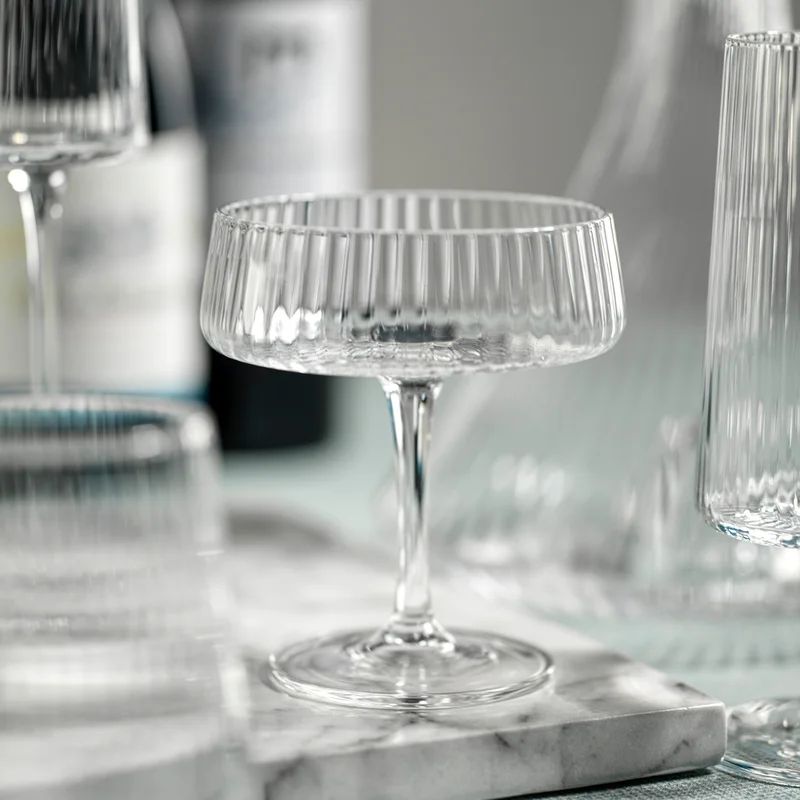 Axlan Fluted Textured Margarita Glasses (Set of 4) | Wayfair North America