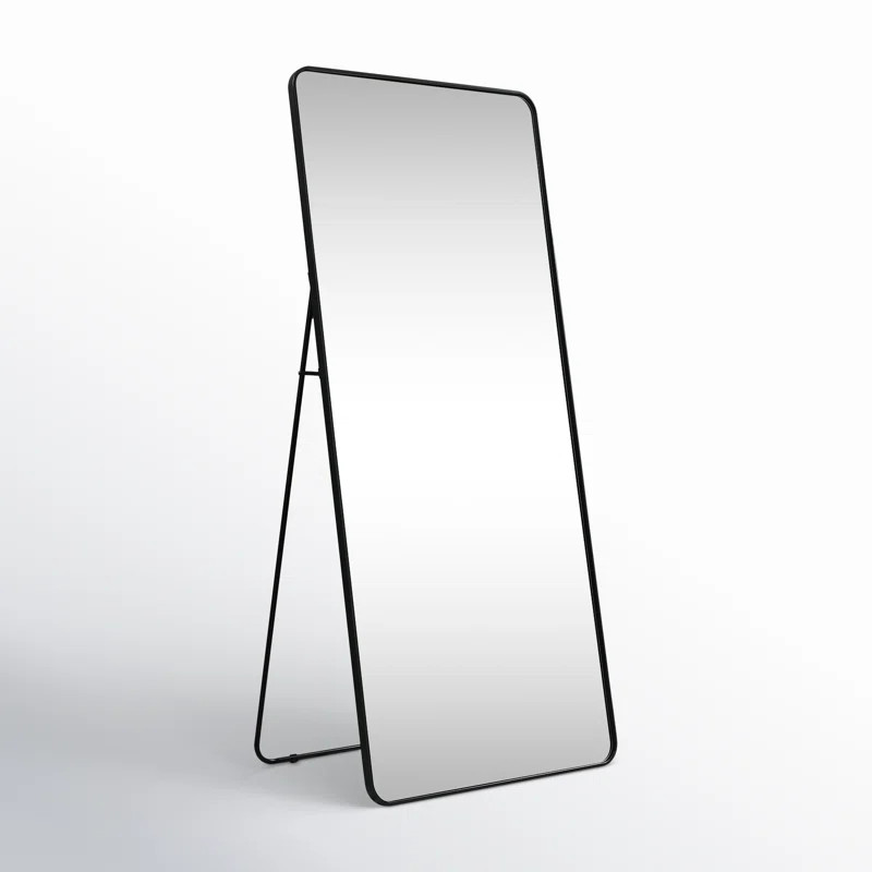 Sabine Metal Rounded Rectangle Floor Mirror | Joss & Main
