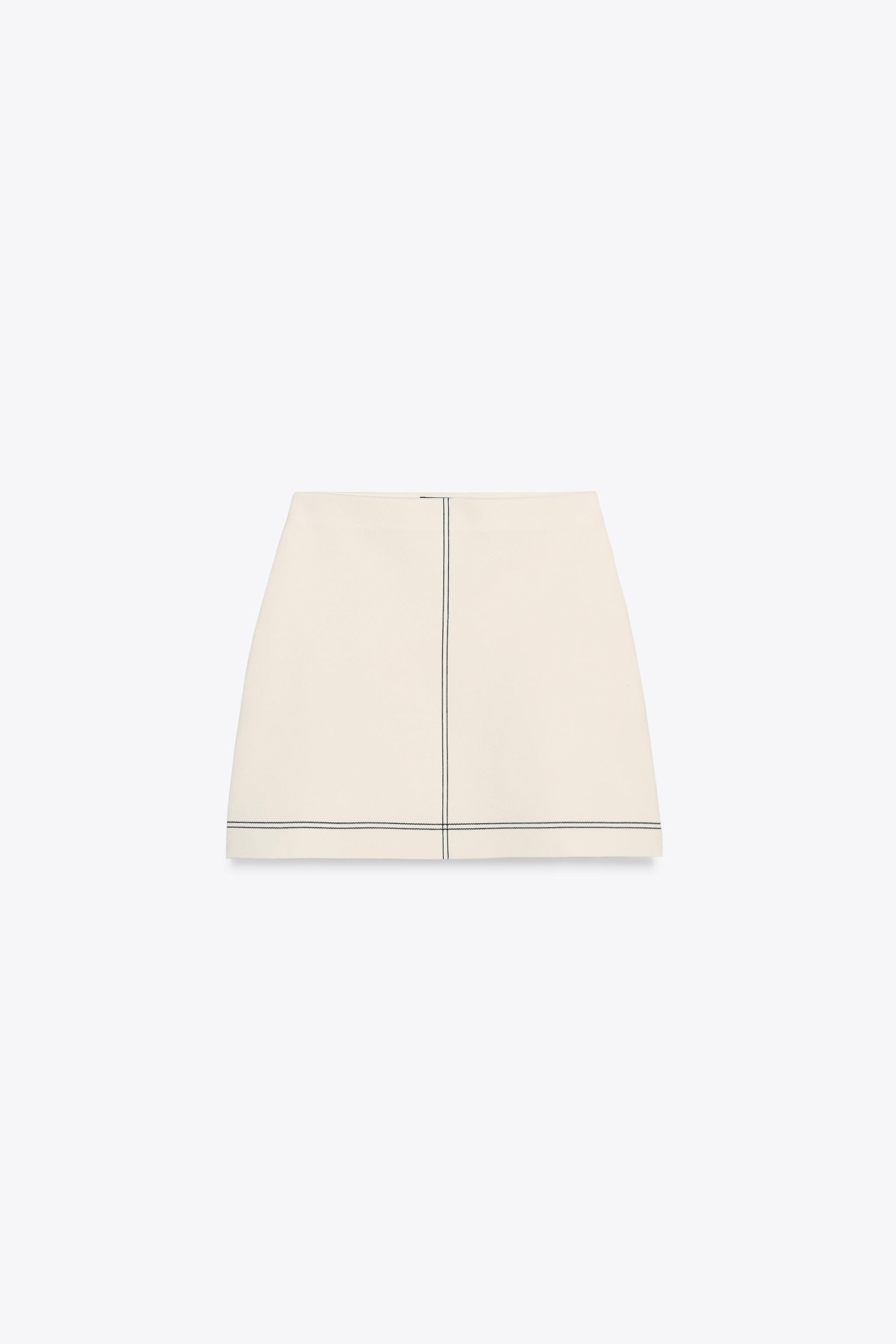 TRIMMED MINI SKIRT | Zara US