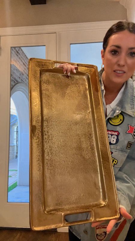 Amazon antique gold Amazon trays! Comes in a set of 2 

#LTKfindsunder100 #LTKSeasonal #LTKhome