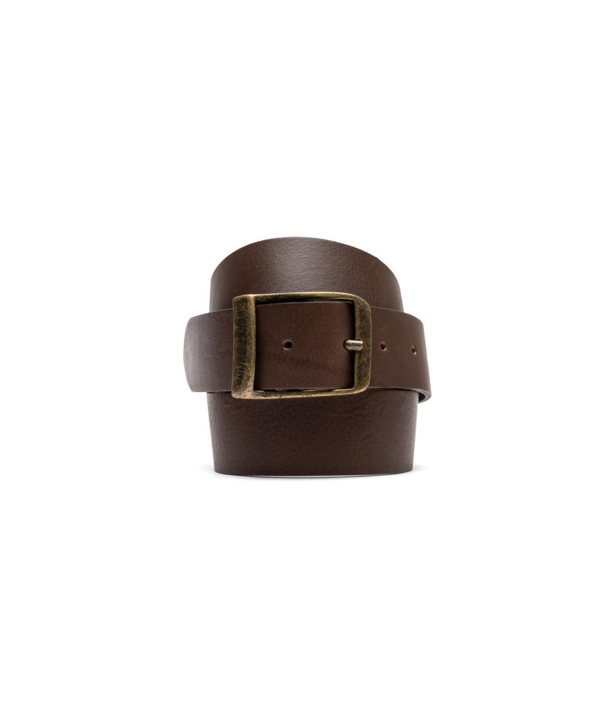 Rodd & Gunn Men's Coronet Crescent Leather Belt - Mud brown | Macy's