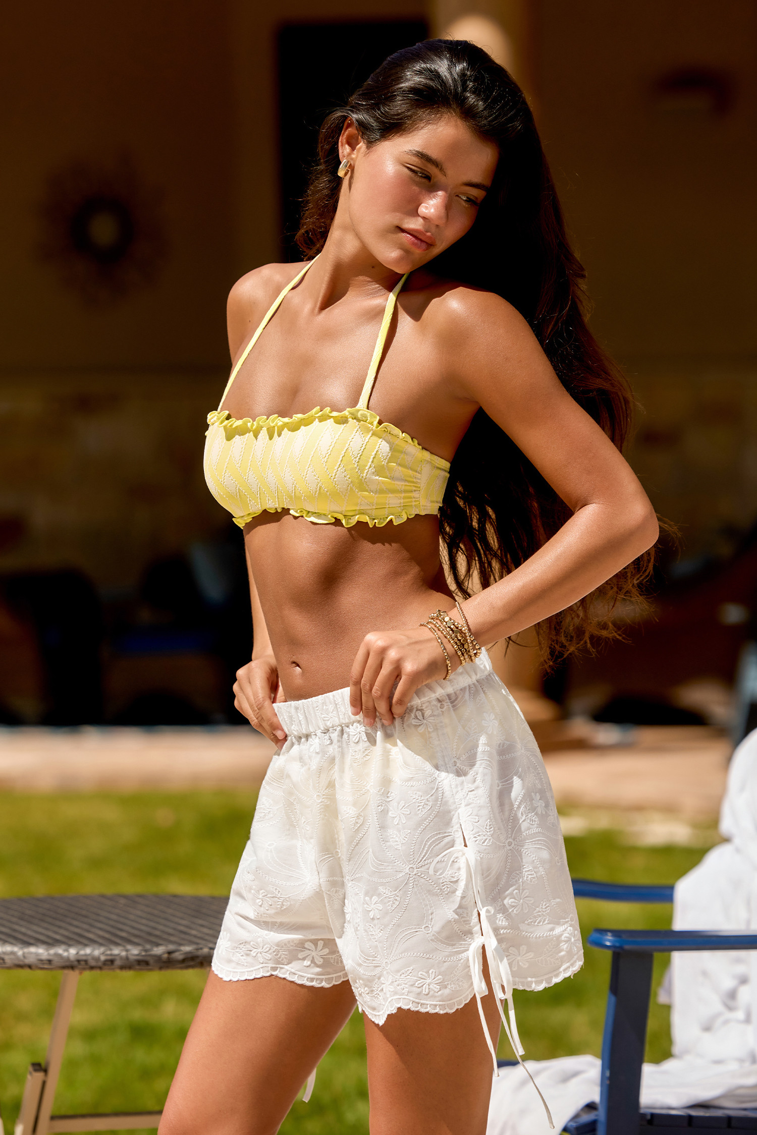 Jump In White Cover-Up Shorts | Cupshe US