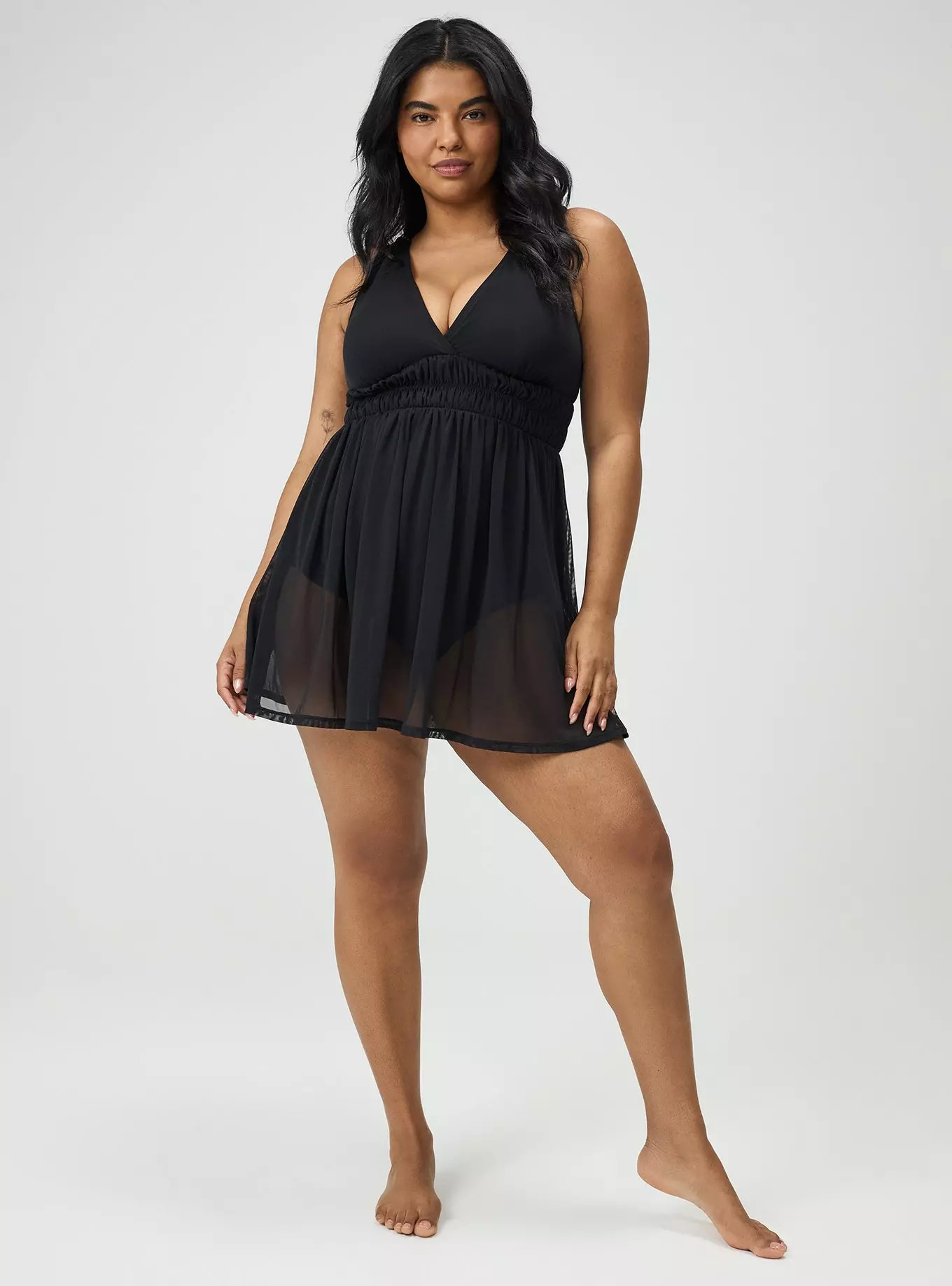 Mesh Swim Dress | Torrid (US & Canada)
