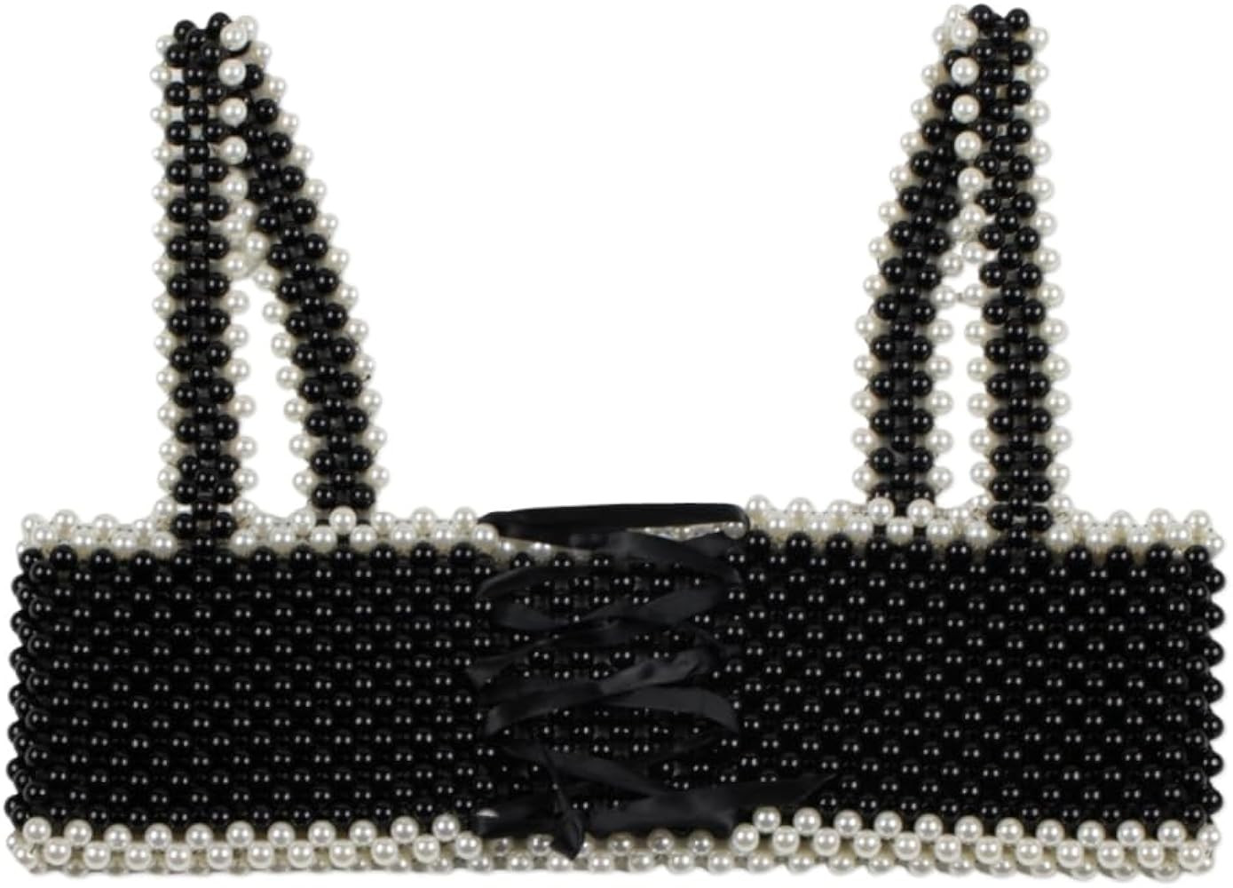 Pearl Body Chain for Women White Beads Statement Chunky Necklace Cover Up Crop Top Bra Jewelry Co... | Amazon (US)