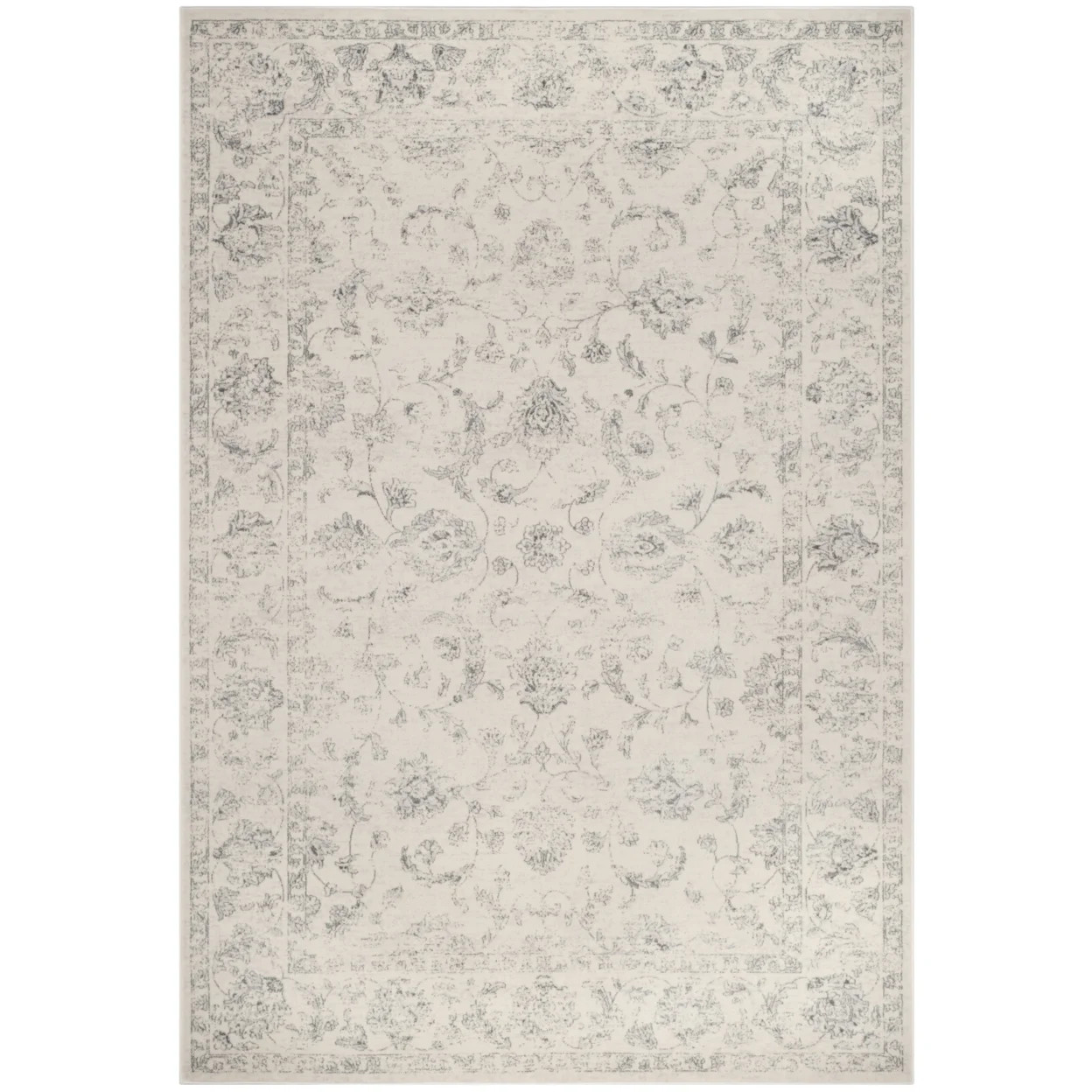 SAFAVIEH Carnegie Collection CNG621D Cream / Grey Rug - Walmart.com | Walmart (US)