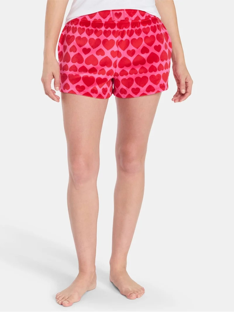 Valentine's Day Women's Sleep Shorts from Way to Celebrate, 2-Pack, Sizes XS-3X | Walmart (US)