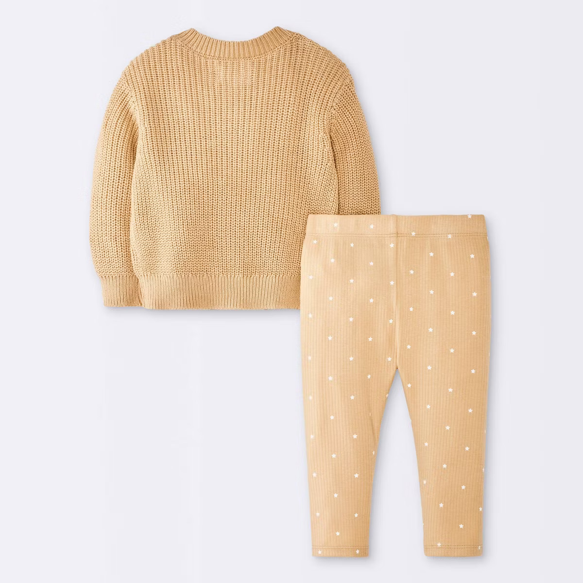 Baby Boys' 2pc Cloud Sweater Top and Modal Ribbed Leggings Set - Cloud Island™ Brown | Target