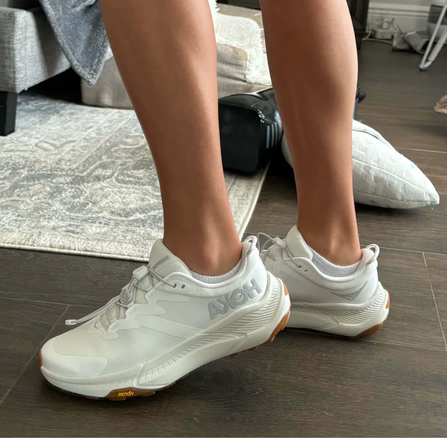 As I get older, I start to enjoy comfort more than the looks of things 💭 
I was never a huge fan of Hokas because of how bulky the shoe looked 👀 

Until I found the Hoka Transport ✨ they are not bulky at all, and the sole of the sneaker is much thinner than other pairs.

Literally feels like I’m walking on air and they are super comfortable!  Perfect for every day errands or walking ! 10/10

#LTKActive #LTKShoeCrush #LTKStyleTip