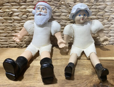 Vintage Wang's International  Mr & Mrs Santa Claus Christmas Pair 7” Soft Body | eBay | eBay US