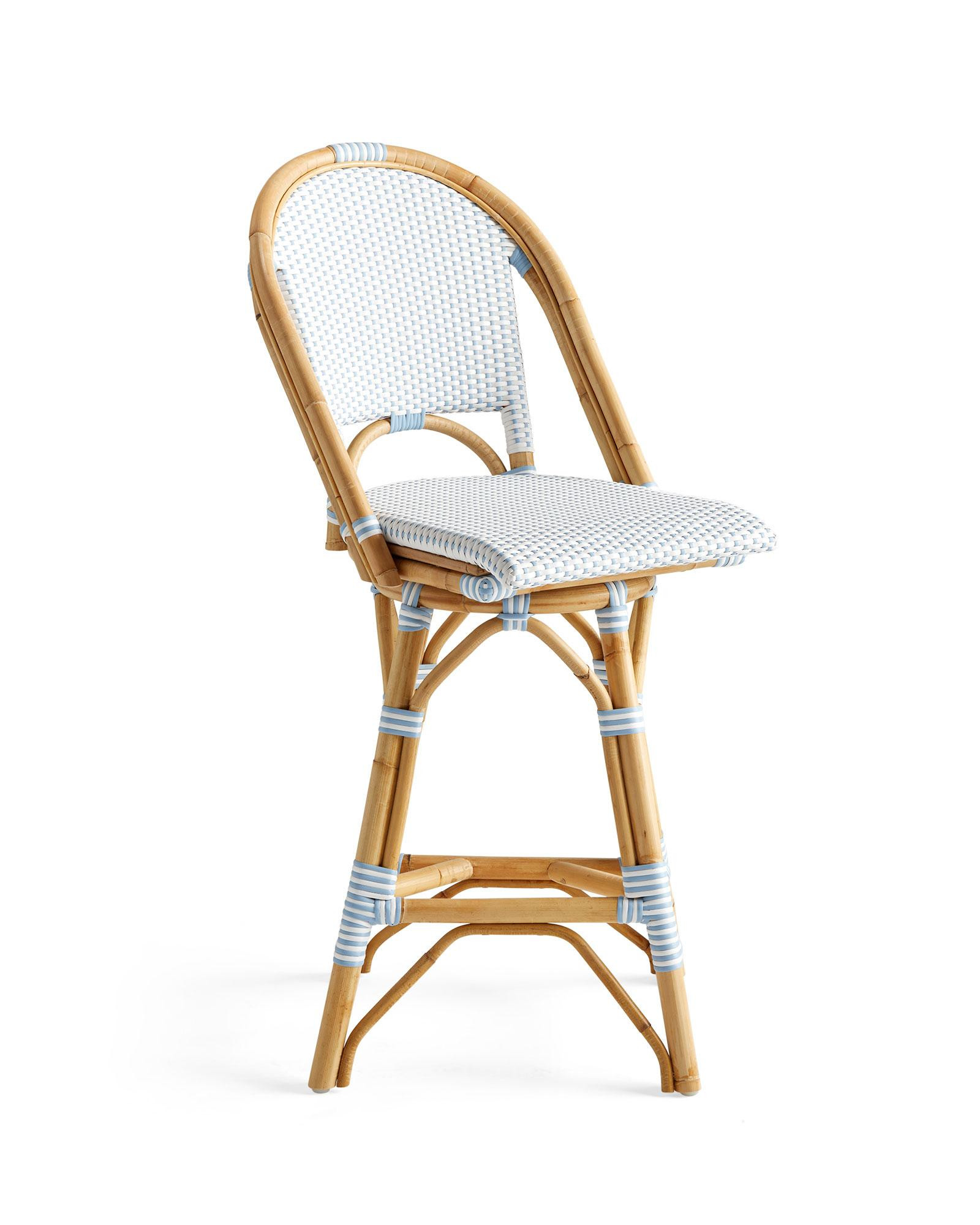 Riviera Rattan Bar & Counter Stools | Serena and Lily