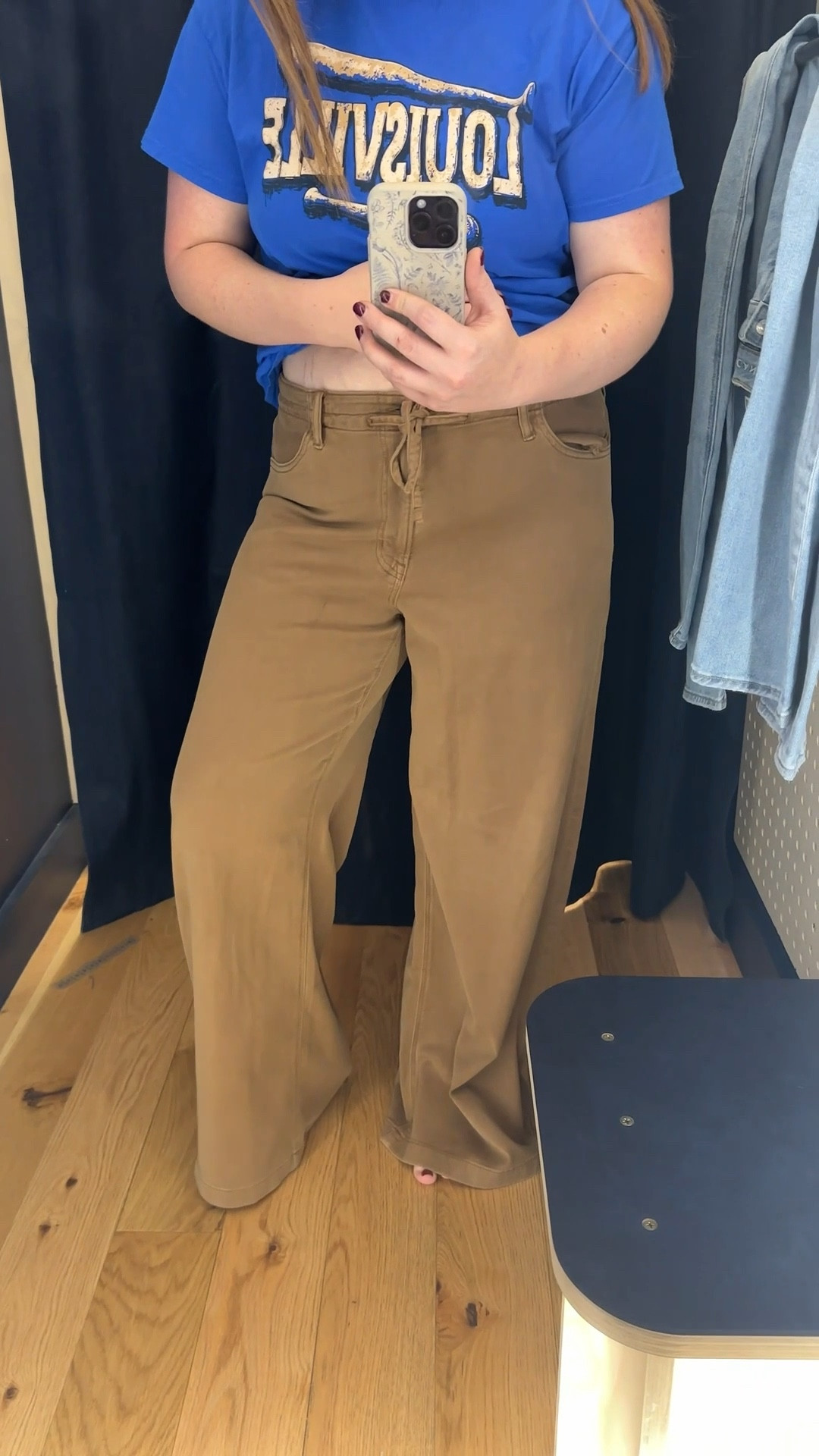 These dreamy drape low rise baggy pants from AE are SO comfortable! Here I am wearing a size 10 regular (they didn’t have any short in stock). 

#LTKSeasonal #LTKStyleTip #LTKWorkwear