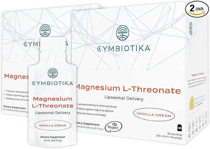 CYMBIOTIKA Magnesium L-Threonate – High-Absorption Magnesium for Brain Health, Memory, Focus & ... | Amazon (US)