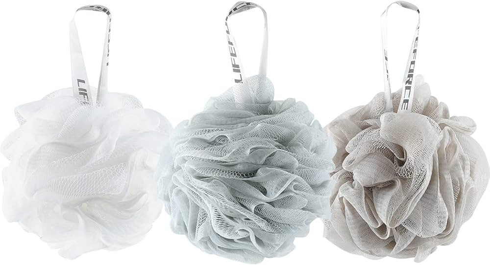 Lifeforce 3 Pack Fleurs de Bain - Éponge de Bain Aux Belles Couleur, Éponge de Douche Aux Homme... | Amazon (FR)