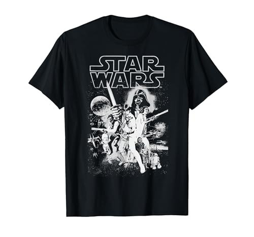 STAR WARS Men's Classic Poster Long Sleeve Shirt - Black - 2X Large | Amazon (US)