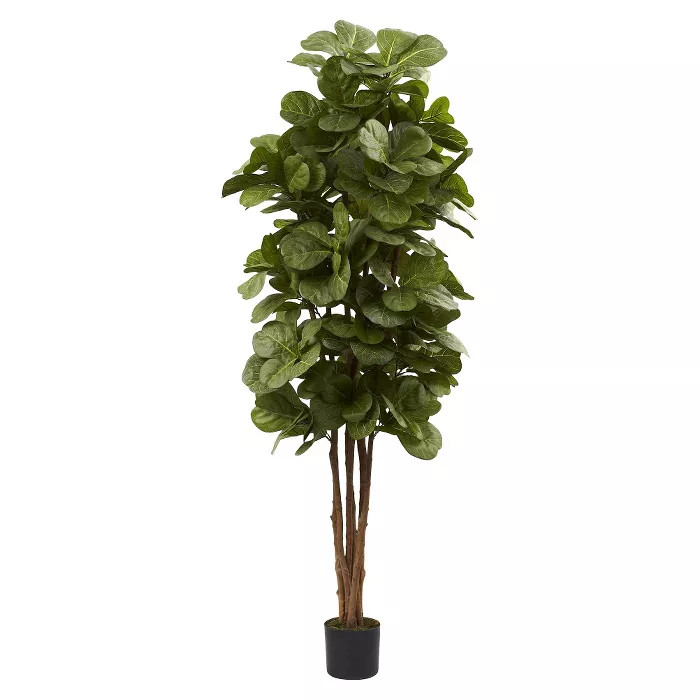 Nearly Natural 6' Fiddle Leaf Fig Tree | Target