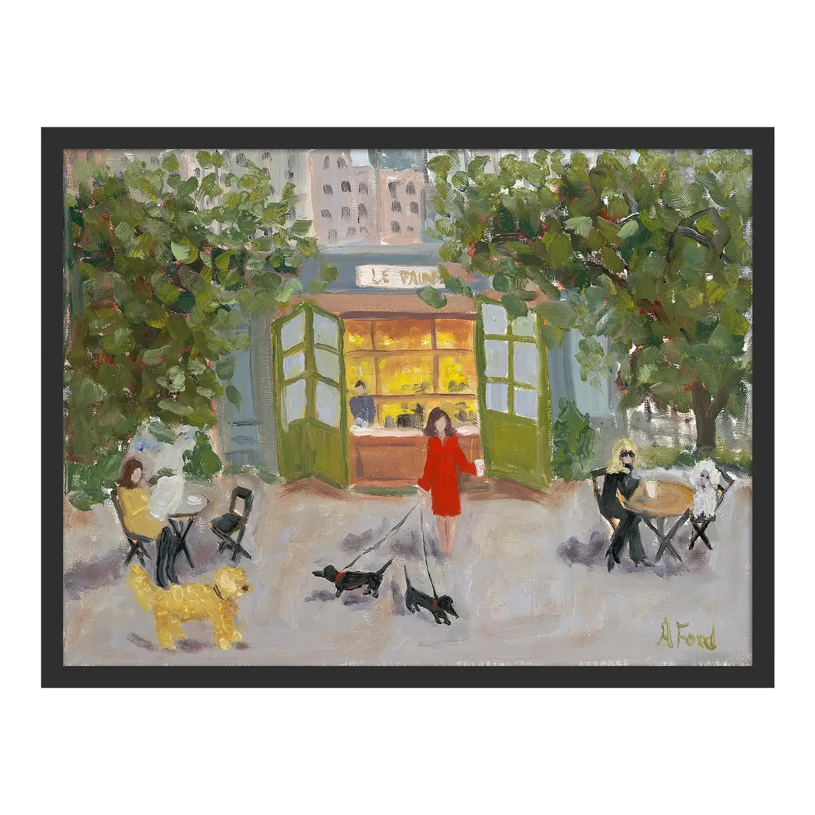 Bryant Park by Alice Ford in Black Frame, Small Art Print | Chairish