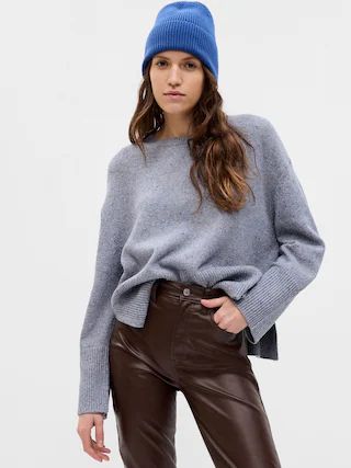 Split-Hem Crewneck Sweater | Gap (US)