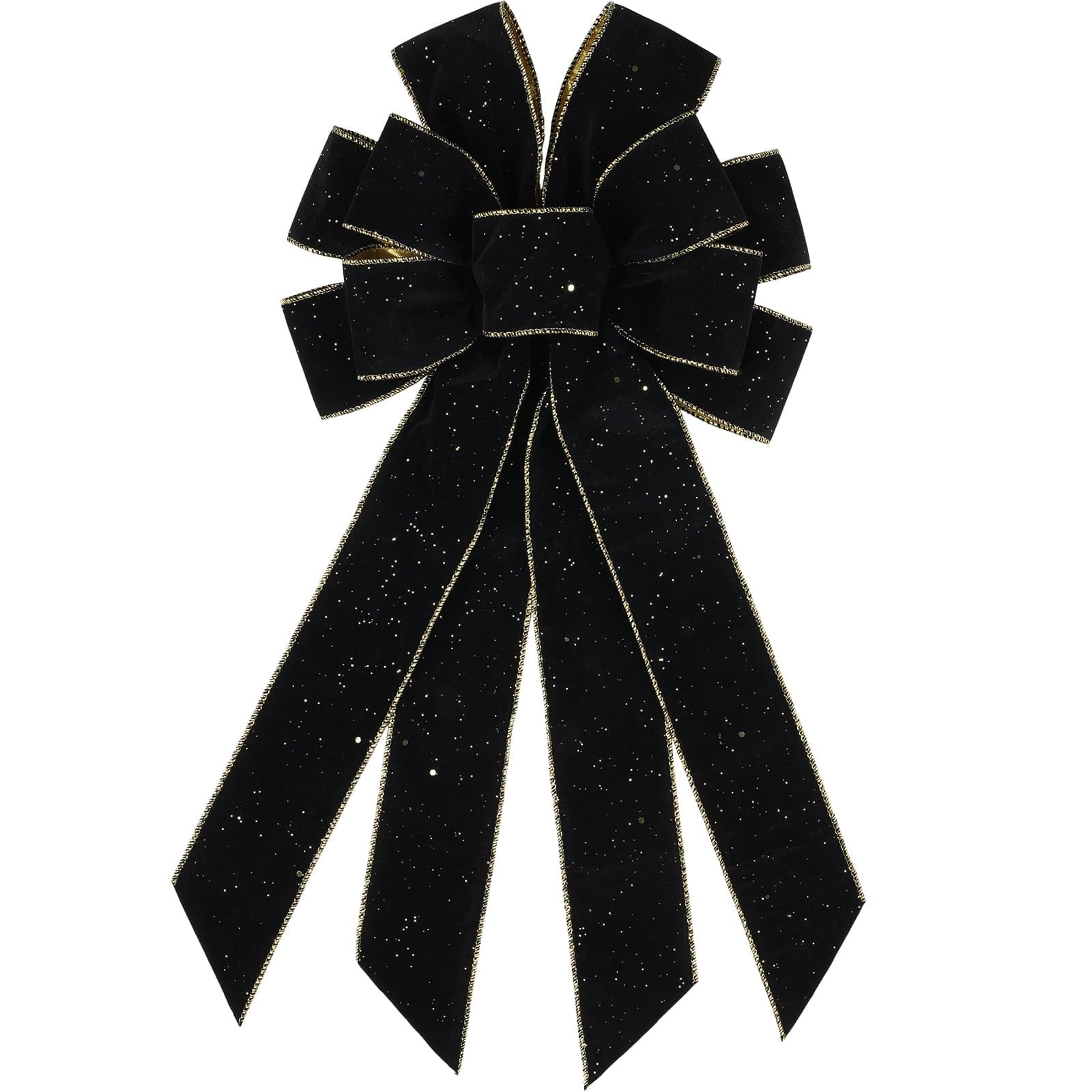 Large Black Velvet Christmas Bow 20.87" - Holiday Tree Topper for Wreaths Front Door Indoor Outdo... | Amazon (US)