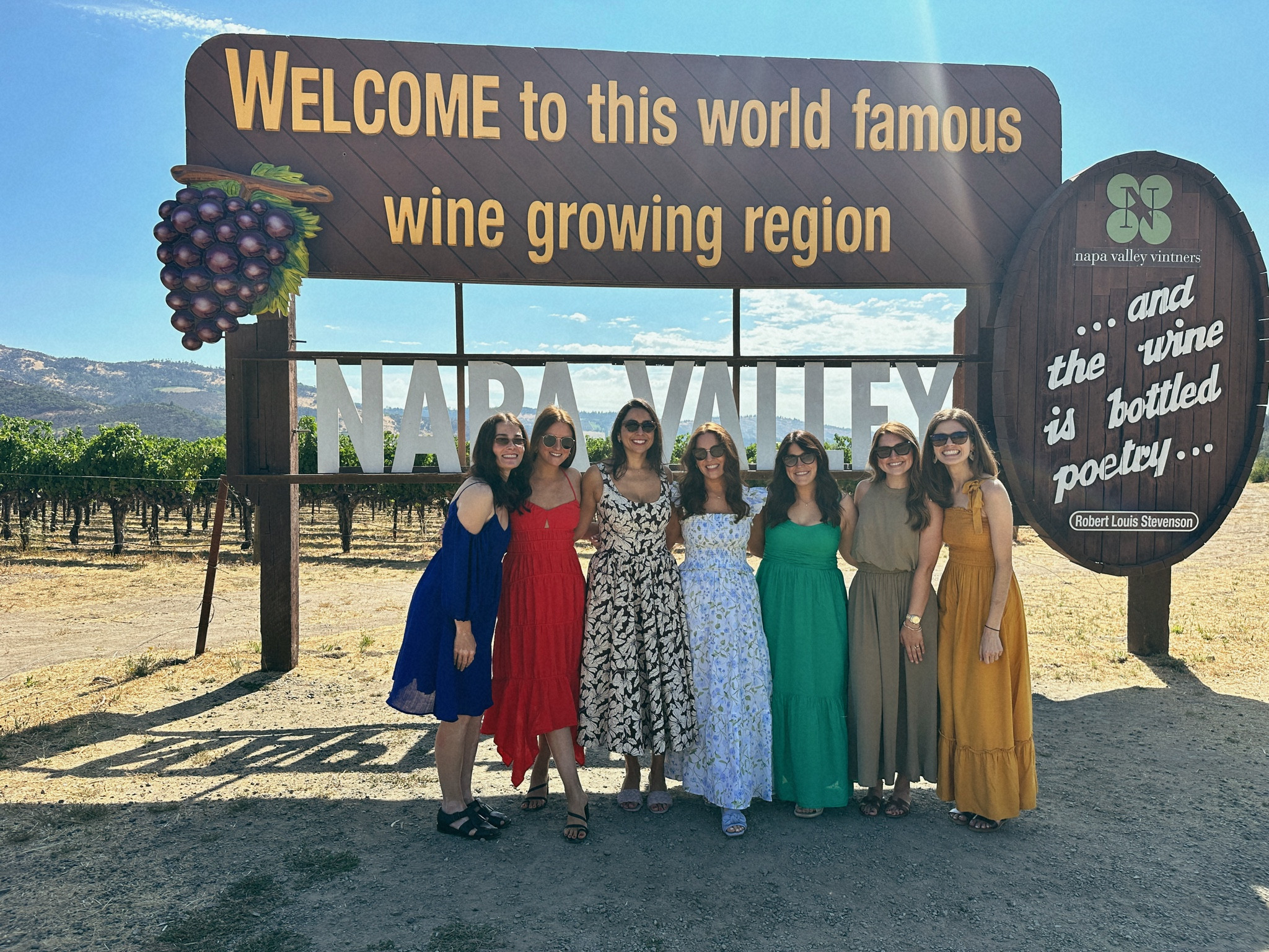 Napa Bachelorette outfit 
Wearing a size small in this hill house set. Shoes are tts. 

Sundress. Bridal. Bride to be. Wedding outfit. Bachelorette outfit. Wine tasting outfit. Comfortable shoes. Low heel. Square toe.

#LTKTravel #LTKWedding