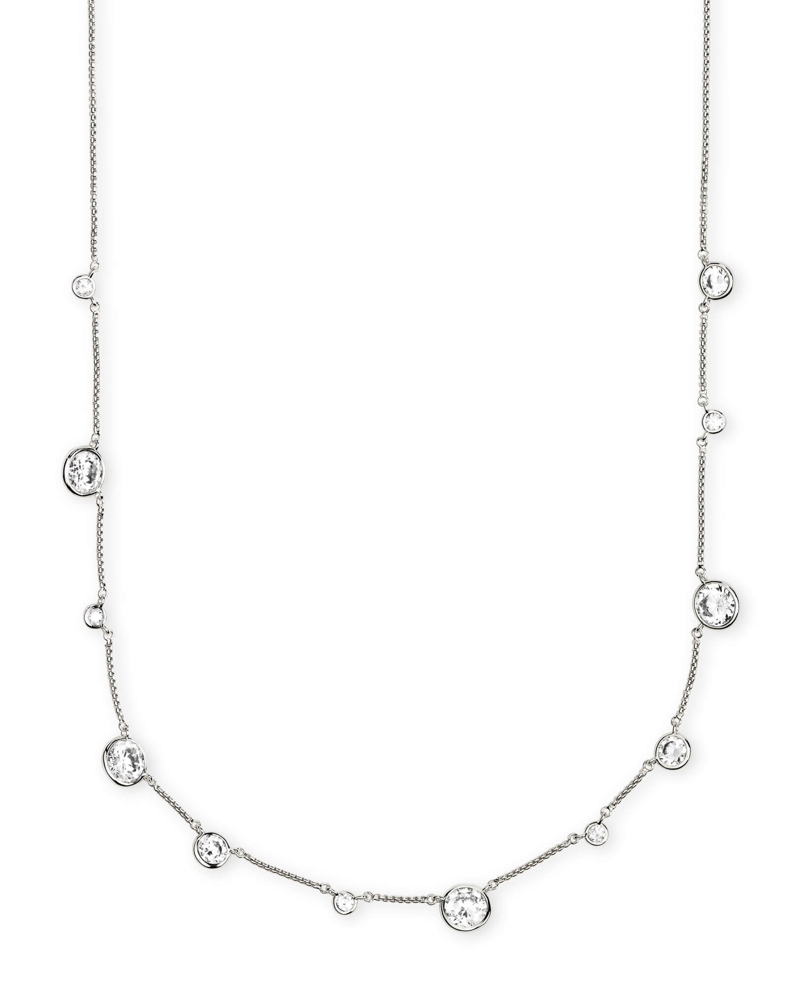 Clementine Choker Necklace in Silver | Kendra Scott